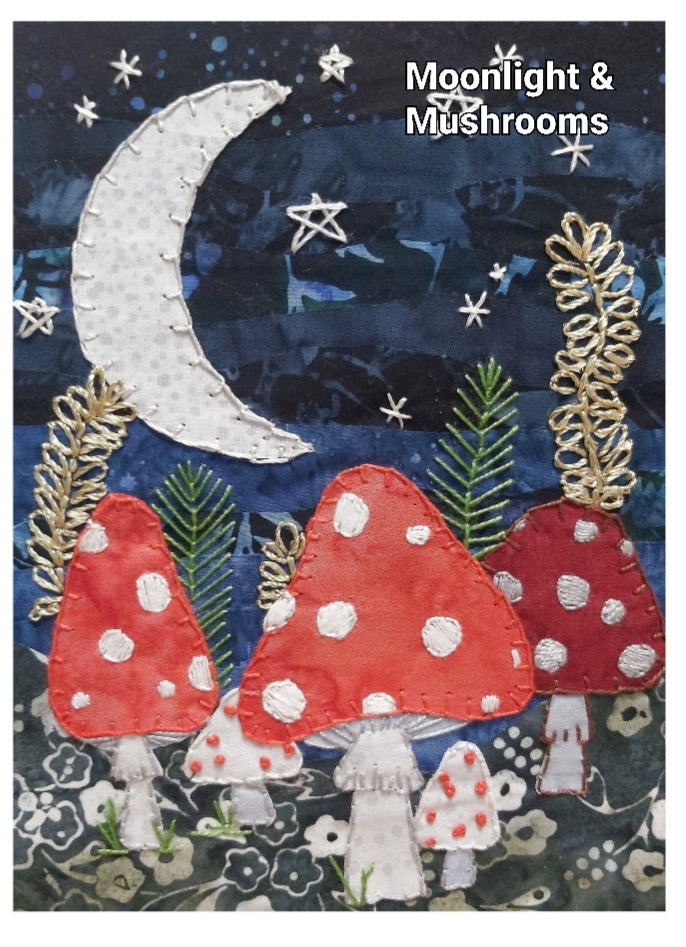 NEW Moonlight & Mushrooms Slow Stitch Kit
