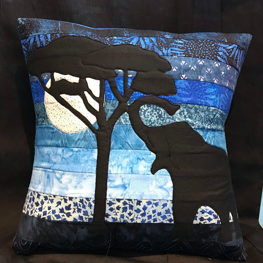 Savannah Nights Elephant cushion PATTERN ONLY