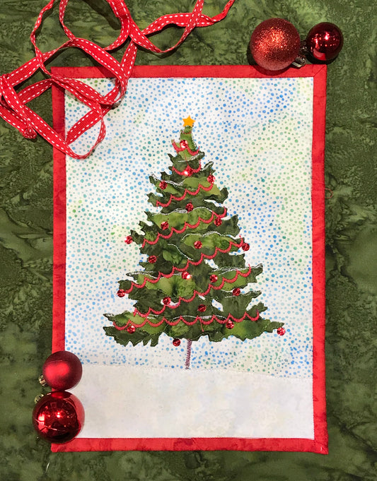 Christmas Tree Journal Quilt PATTERN ONLY