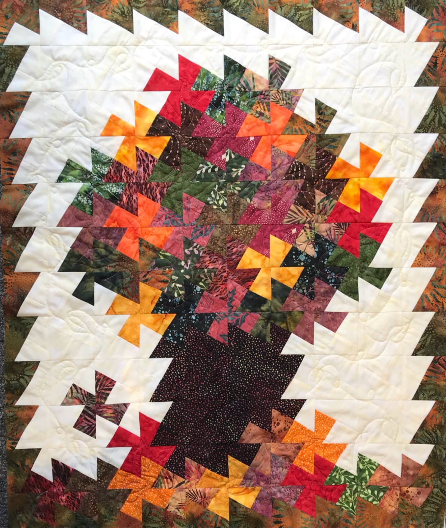 Autumn with a Twist Quilt Kit with ACRYLIC TEMPLATE INCLUDED
