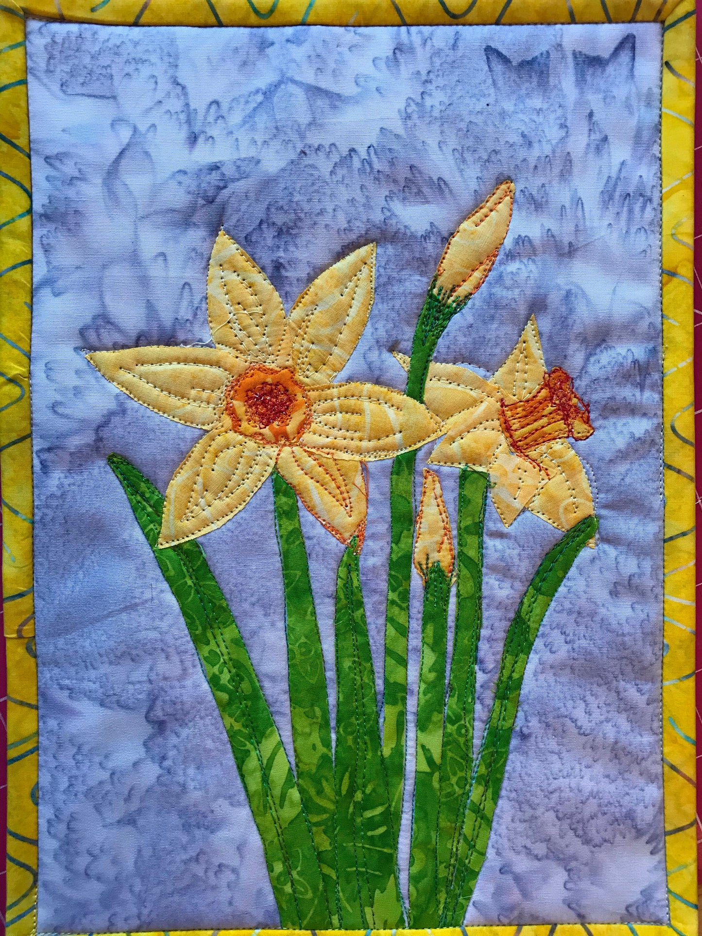 Daffodils Journal Quilt Kit or Pattern